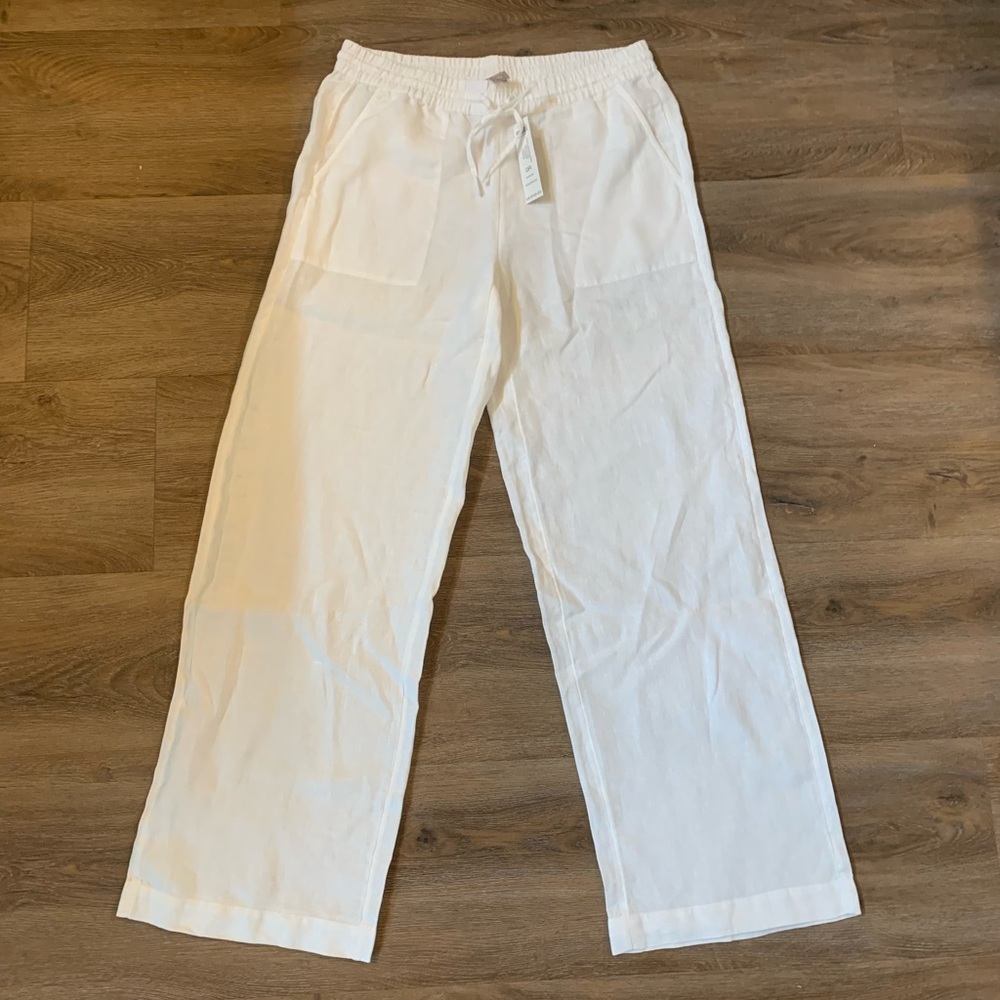 Chico’s white linen pants